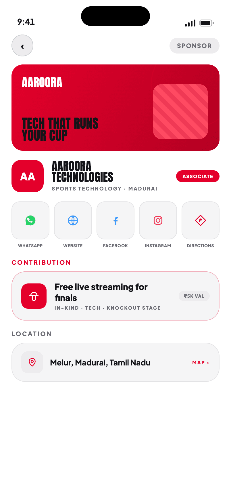 leli app — sponsor page